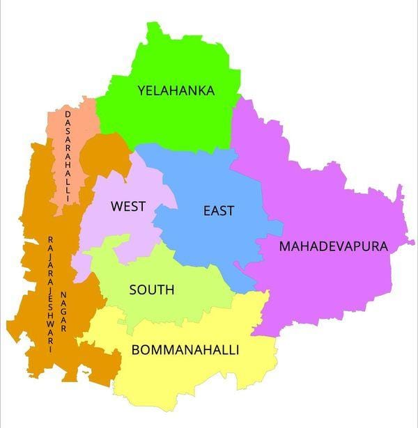 Bangalore BBMP mapa
