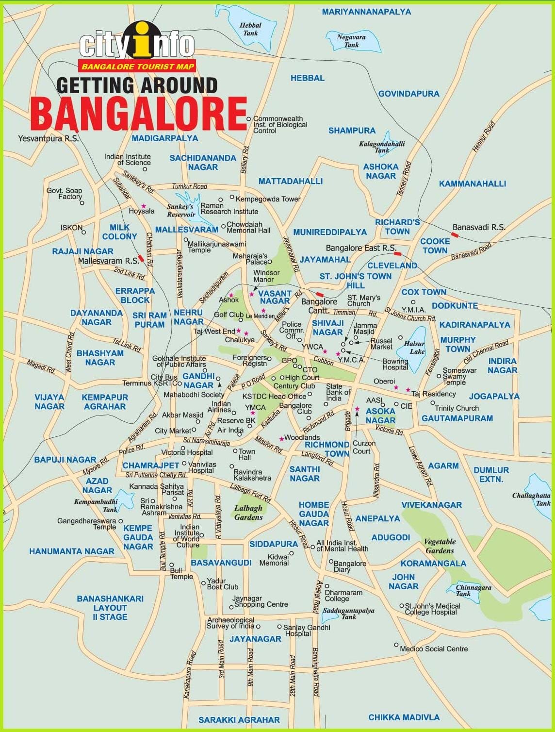 mapa de Bangalore