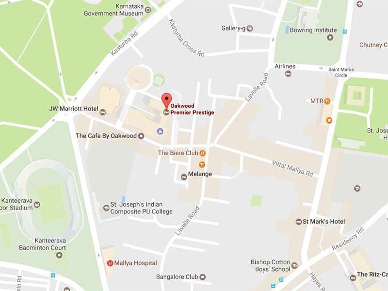 mapa da ub cidade Bangalore