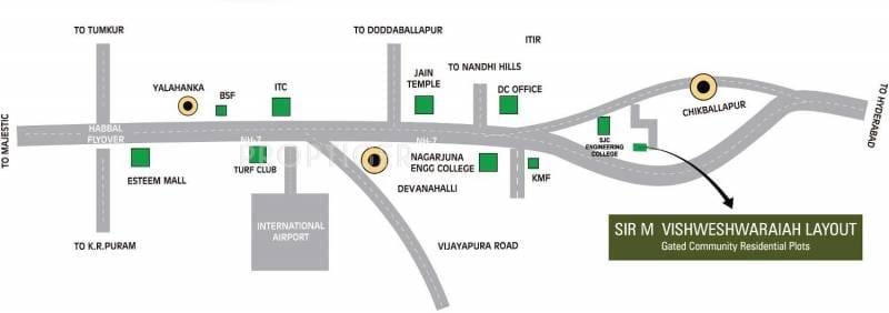 Vishweshwaraya layout mapa